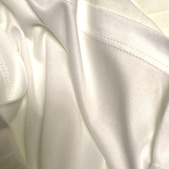 Calvin Klein Elegant White One-Shoulder Dress With Bow Accent Zipper Back  Sz 8 - Picture 15 of 15